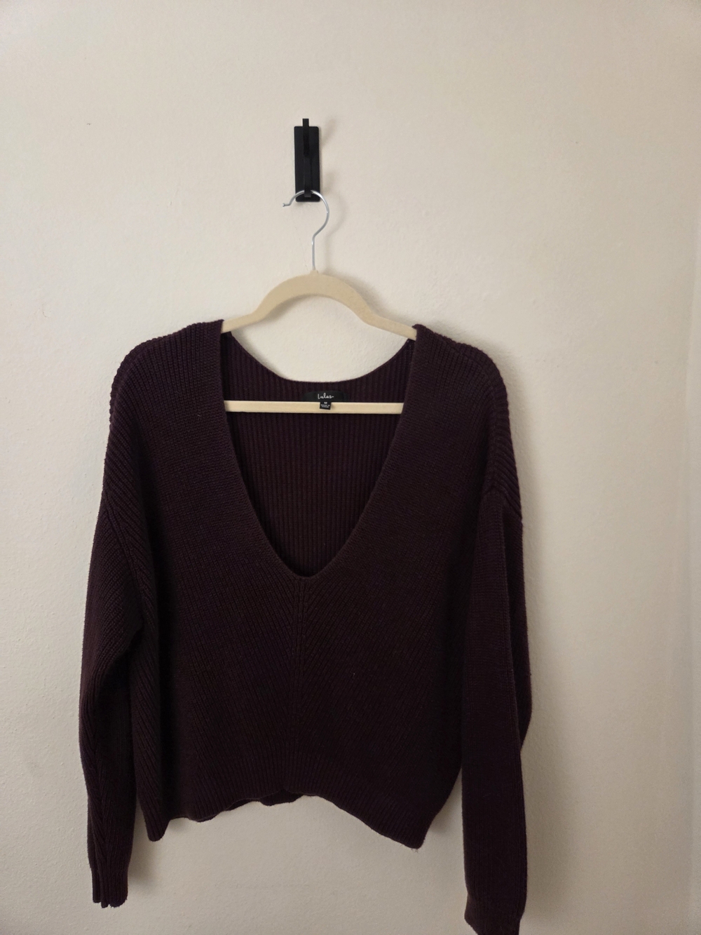 Lulus Feel it Still Plum Purple Knit Sweater